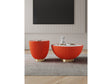 Anderson Coffee Table and End Table 2.0 in Orange (set of 2) by Manhattan Comfort at Eve Furniture