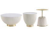 Anderson Coffee Table, End Table 1.0 and End Table 2.0 in Cream (set of 3) by Manhattan Comfort at Eve Furniture