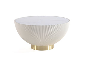 Anderson Coffee Table in Cream by Manhattan Comfort at Eve Furniture