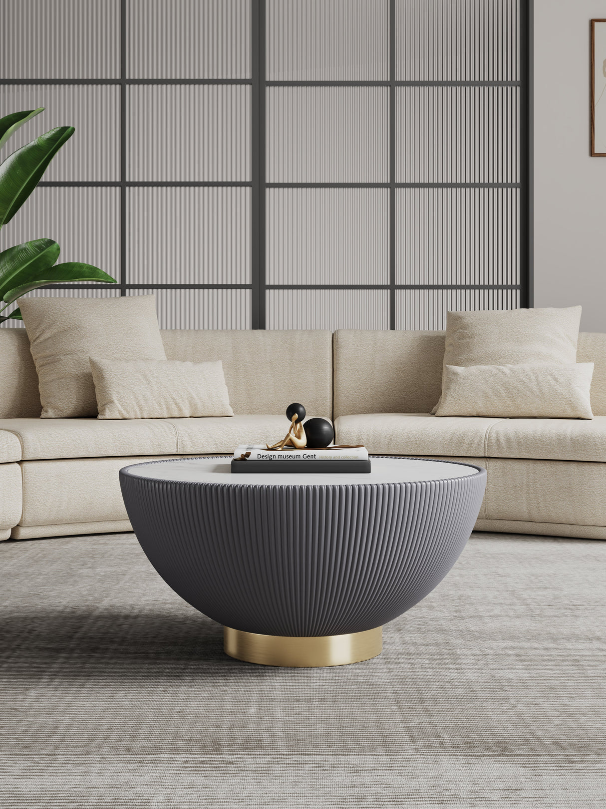 Anderson Coffee Table in Grey by Manhattan Comfort at Eve Furniture