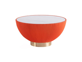 Anderson Coffee Table in Orange by Manhattan Comfort at Eve Furniture