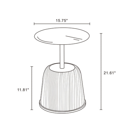 Anderson End Table 1.0 and End Table 2.0 in Cream and Grey (set of 2) by Manhattan Comfort at Eve Furniture