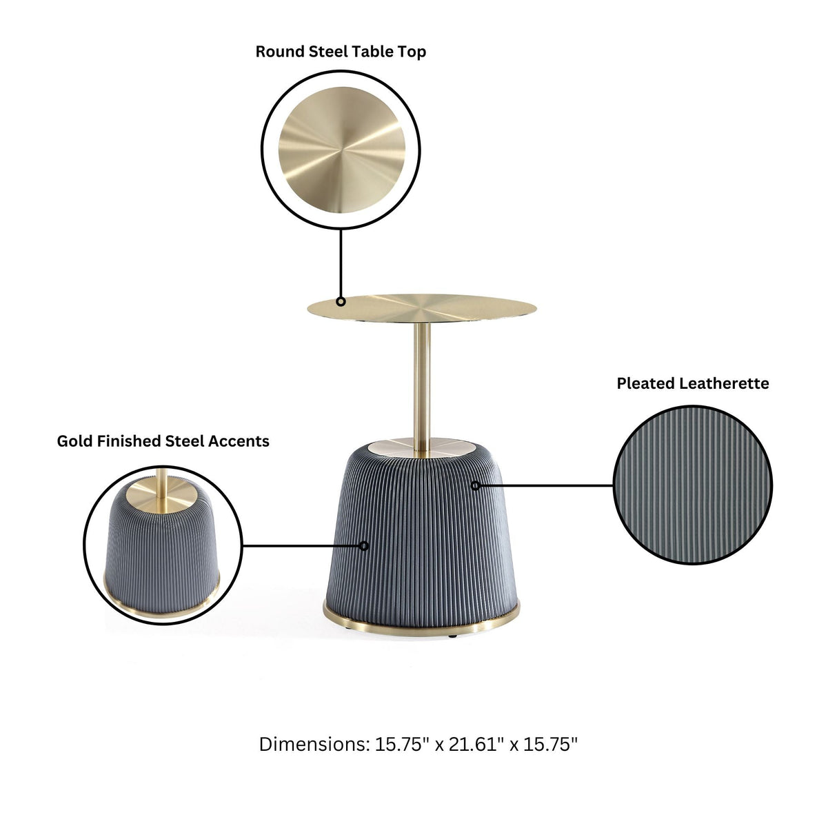 Anderson End Table 1.0 and End Table 2.0 in Cream and Grey (set of 2) by Manhattan Comfort at Eve Furniture