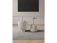 Anderson End Table 1.0 and End Table 2.0 in Cream (set of 2) by Manhattan Comfort at Eve Furniture