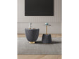 Anderson End Table 1.0 and End Table 2.0 in Grey (set of 2) by Manhattan Comfort at Eve Furniture