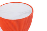 Anderson End Table 1.0 and End Table 2.0 in Orange (set of 2) by Manhattan Comfort at Eve Furniture