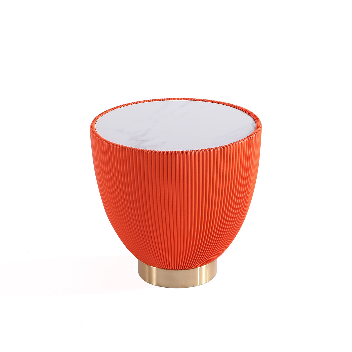 Anderson End Table 1.0 and End Table 2.0 in Orange (set of 2) by Manhattan Comfort at Eve Furniture