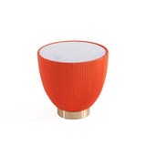 Anderson End Table 1.0 and End Table 2.0 in Orange (set of 2) by Manhattan Comfort at Eve Furniture