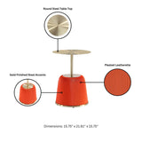 Anderson End Table 1.0 and End Table 2.0 in Orange (set of 2) by Manhattan Comfort at Eve Furniture