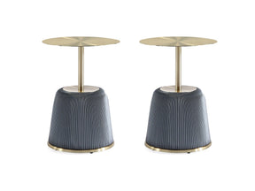 Anderson End Table 1.0 in Grey (set of 2) by Manhattan Comfort at Eve Furniture