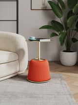 Anderson End Table 1.0 in Orange by Manhattan Comfort at Eve Furniture