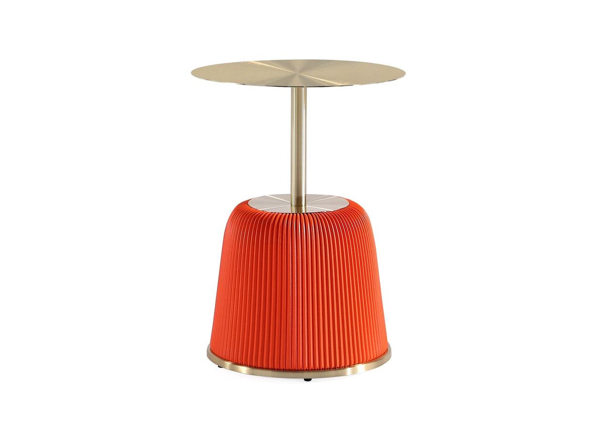 Anderson End Table 1.0 in Orange by Manhattan Comfort at Eve Furniture