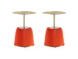 Anderson End Table 1.0 in Orange (Set of 2) by Manhattan Comfort at Eve Furniture