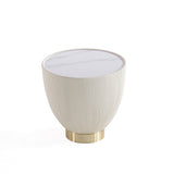 Anderson End Table 2.0 in Cream (Set of 2) by Manhattan Comfort at Eve Furniture
