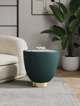 Anderson End Table 2.0 in Green by Manhattan Comfort at Eve Furniture