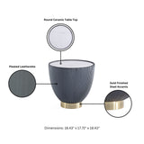 Anderson End Table 2.0 in Grey by Manhattan Comfort at Eve Furniture
