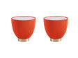 Anderson End Table 2.0 in Orange (Set of 2) by Manhattan Comfort at Eve Furniture