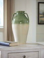 Andorbury Green/Beige Vase by Ashley at Eve Furniture