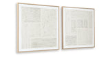 Andorfield Beige/Black/White Wall Art (Set of 2) by Ashley at Eve Furniture