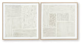 Andorfield Beige/Black/White Wall Art (Set of 2) by Ashley at Eve Furniture