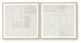 Andorfield Beige/Black/White Wall Art (Set of 2) by Ashley at Eve Furniture