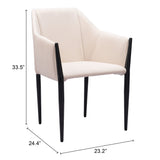 Andover Beige Dining Chair (Set of 2) by Zuomod at Eve Furniture