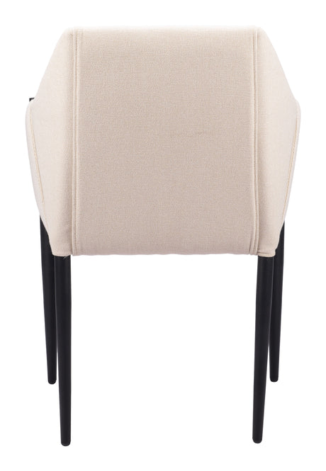 Andover Beige Dining Chair (Set of 2) by Zuomod at Eve Furniture