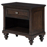 Andover Dark Oak 1-Drawer Nightstand by Coaster at Eve Furniture