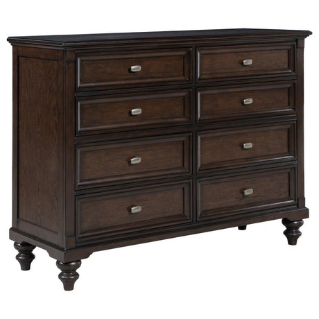 Andover Dark Oak 4-Piece California King Bedroom Set by Coaster at Eve Furniture