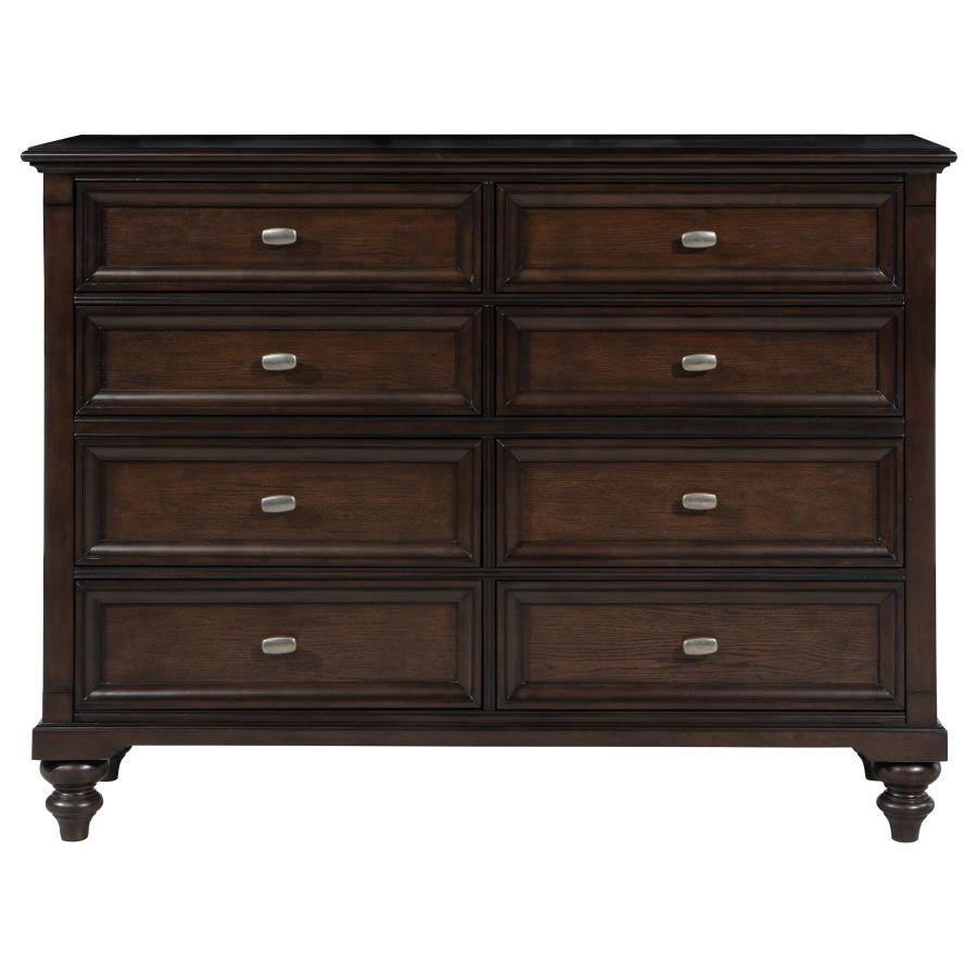 Andover Dark Oak 4-Piece California King Bedroom Set by Coaster at Eve Furniture