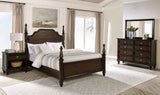 Andover Dark Oak 4-Piece Eastern King Bedroom Set by Coaster at Eve Furniture