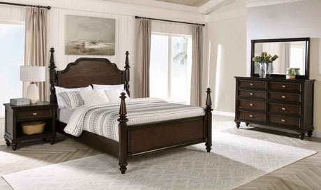 Andover Dark Oak 4-Piece Queen Bedroom Set by Coaster at Eve Furniture