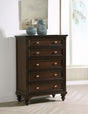 Andover Dark Oak 5-drawer Chest of Drawers by Coaster at Eve Furniture