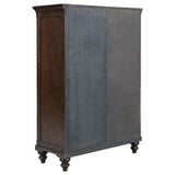 Andover Dark Oak 6-drawer Tempered Glass Door Chest by Coaster at Eve Furniture