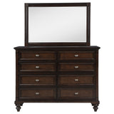 Andover Dark Oak 8-drawer Dresser and Mirror by Coaster at Eve Furniture
