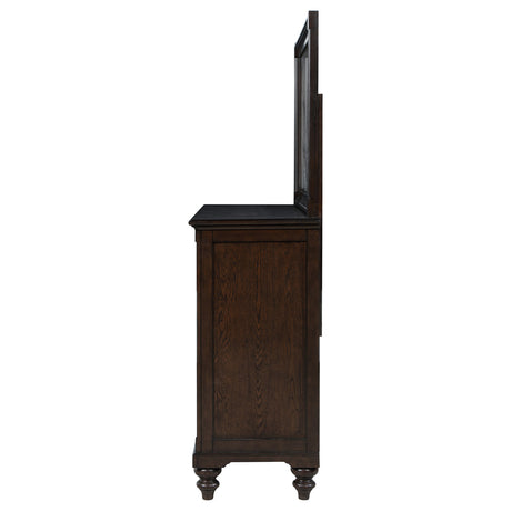 Andover Dark Oak 8-drawer Dresser and Mirror by Coaster at Eve Furniture