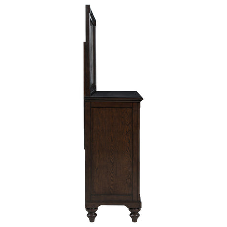 Andover Dark Oak 8-drawer Dresser and Mirror by Coaster at Eve Furniture