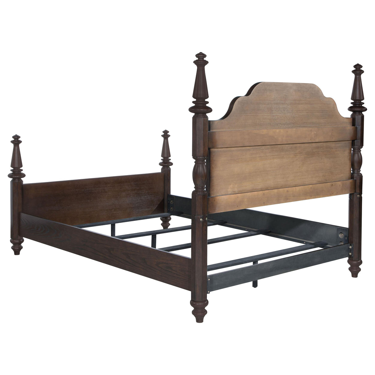 Andover Dark Oak Four Poster Queen Bed by Coaster at Eve Furniture