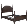 Andover Dark Oak Four Poster Queen Bed by Coaster at Eve Furniture
