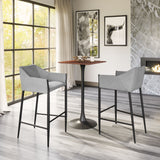 Andover Slate Gray Barstool by Zuomod at Eve Furniture
