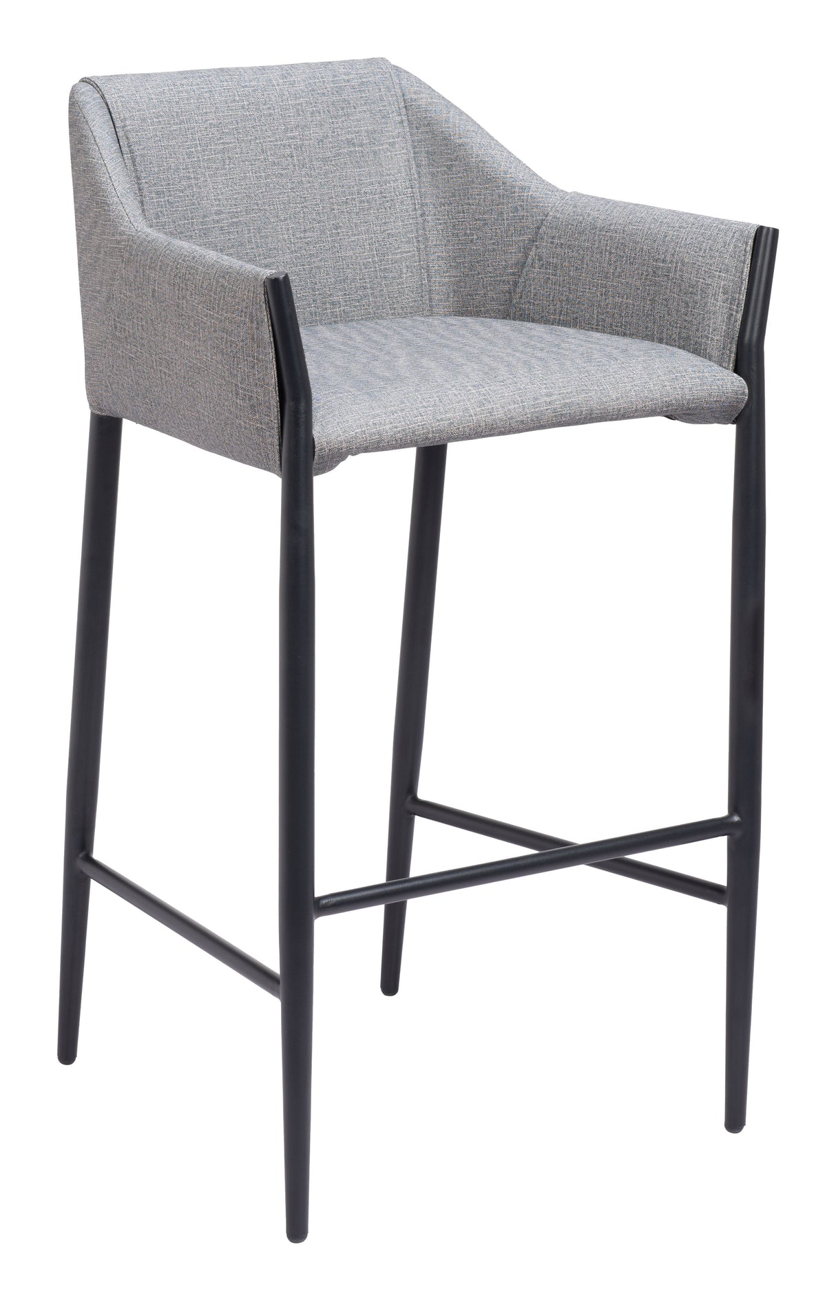 Andover Slate Gray Barstool by Zuomod at Eve Furniture