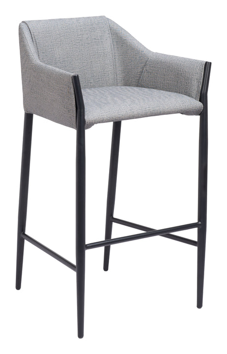 Andover Slate Gray Barstool by Zuomod at Eve Furniture