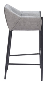 Andover Slate Gray Barstool by Zuomod at Eve Furniture