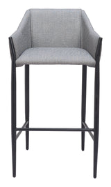 Andover Slate Gray Barstool by Zuomod at Eve Furniture