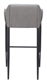 Andover Slate Gray Barstool by Zuomod at Eve Furniture