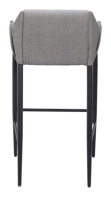 Andover Slate Gray Barstool by Zuomod at Eve Furniture
