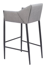 Andover Slate Gray Barstool by Zuomod at Eve Furniture