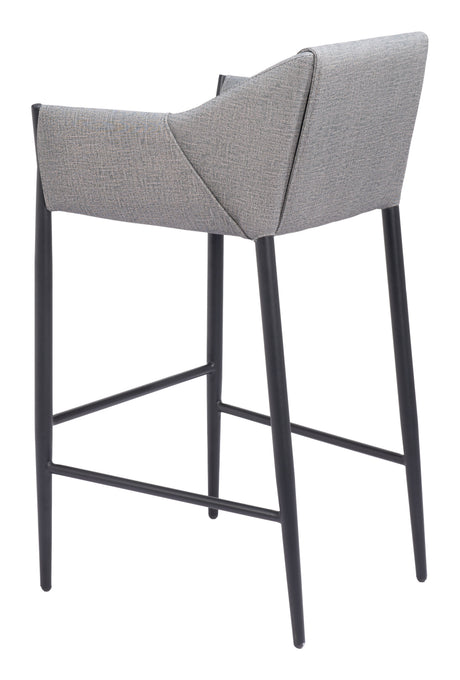 Andover Slate Gray Barstool by Zuomod at Eve Furniture