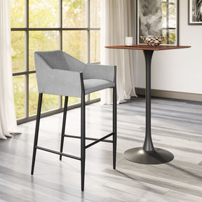 Andover Slate Gray Barstool by Zuomod at Eve Furniture