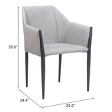 Andover Slate Gray Dining Chair (Set of 2) by Zuomod at Eve Furniture
